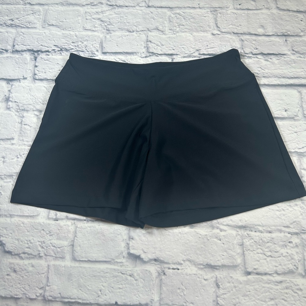 NWOT Bally Women's Black Athletic Shorts. Never Worn. Size Large.